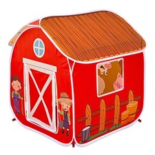 Kids Play Tent, Pop Up Barn for Kids, Indoor Outdoor Folding Portable Playhou...