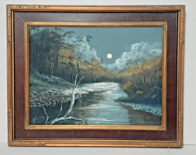 Robert Garden ''Moonlet Creek'' 24'' x 18'' Canvas 31'' x 25'' Frame