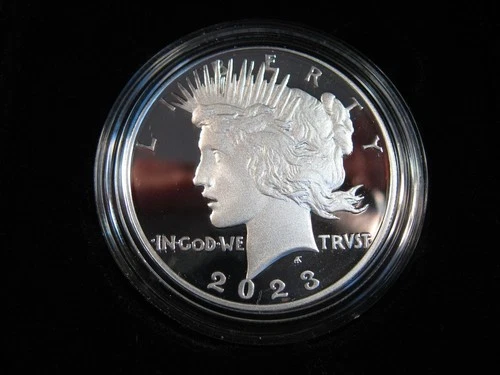 2023 S - UNITED STATES SILVER PEACE DOLLAR PROOF WITH OGP MINTAGE 400,000