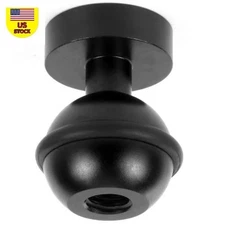Black 1" 1/4 3/8 Hole Ball Head Mount For Gopro Action Camera Diving Flashlight;