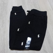 Polo Ralph Lauren Girl's Size Small All Over Pony Joggers Black