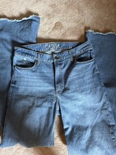 Kimes Ranch Olivia Women  s Riding Jeans Raw Hem Size 10/36 Medium Wash USA MADE