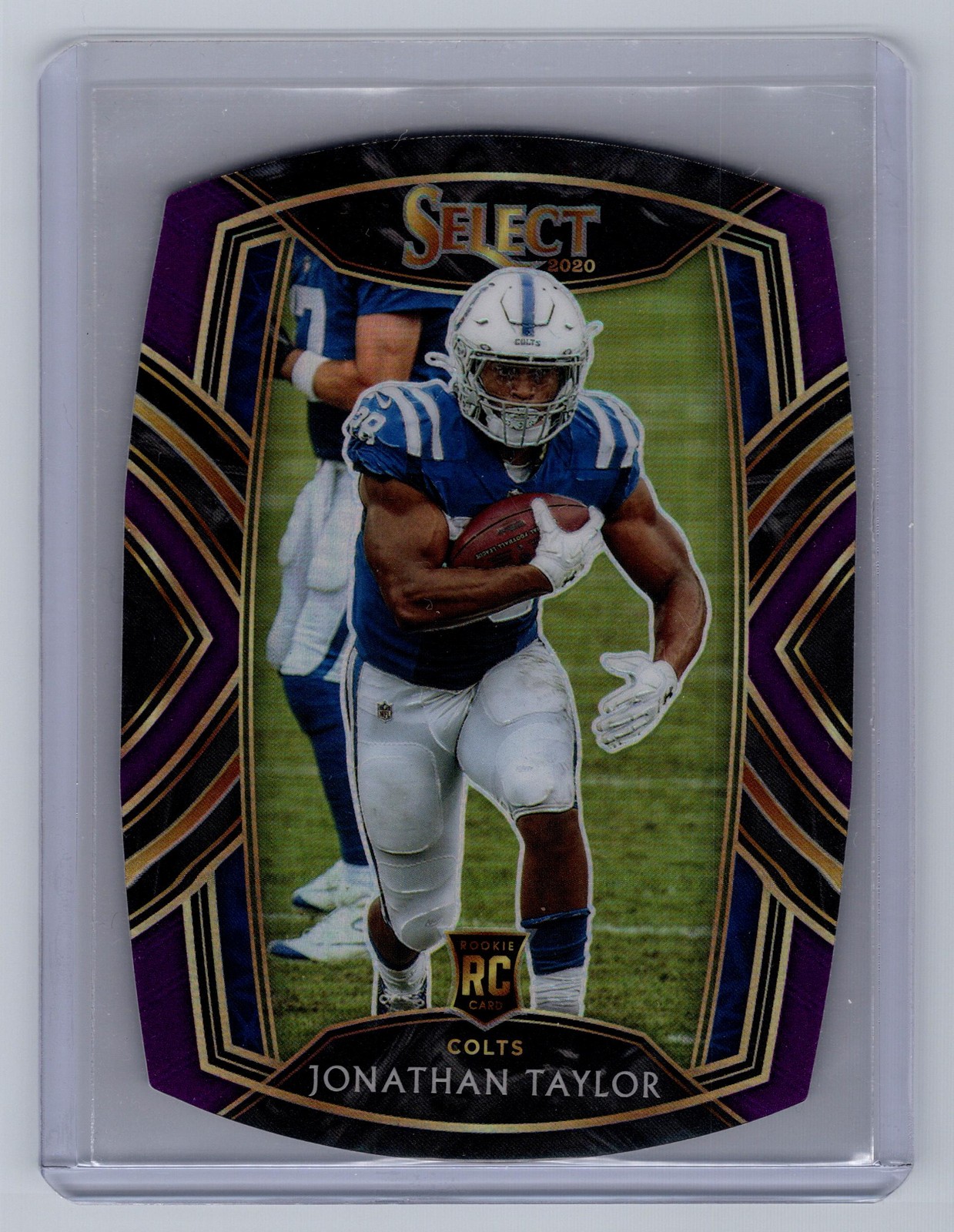 2020 Panini Select #253 Jonathan Taylor Purple Prizm Die Cut