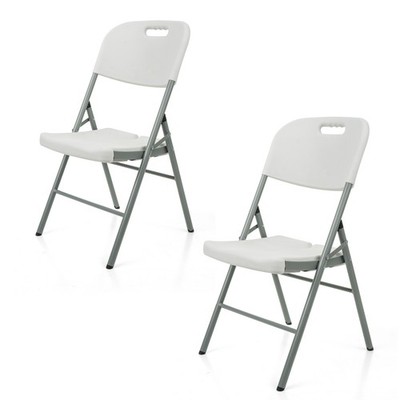 Robuste klappbare Kunststoffstühle Indoor Outdoor Garten Picknick Camping Stuhl