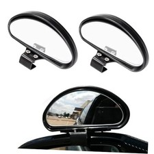 2 PCS Car Blind Spot Mirrors, Adjustable Wide Angle Expanded View HD Glass