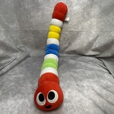 Slither.io Multicolor Gusano Peluche Flexible Slitherio Bonkers Juguete 24" Posable