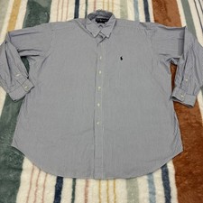 Ralph Lauren Shirt Mens XL Blake 2 Ply Cotton Pony Button OCBD Oxford Vtg 1309