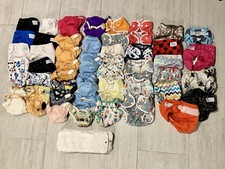 65 Piece Cloth Diaper Lot Nora  s Nursery, Alva, Babygoal, BumGenius, Thirsties 