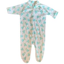 Vintage Curity Baby Sleeper Footed Pajamas Bunny  Chick Print