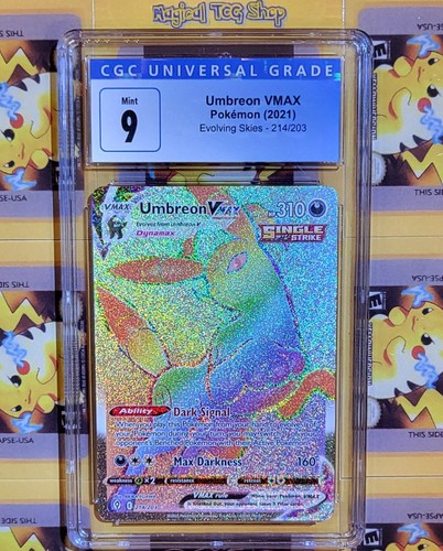 Umbreon VMAX graded CGC 9 for sale on eBay