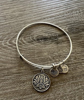 Alex and Ani 2015 silver lotus flower bracelet