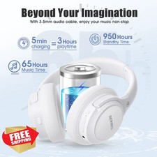 BERIBES Over Ear Bluetooth Headphones, 65H Playtime, EQ Modes