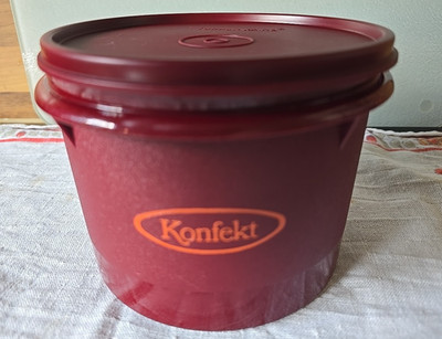Tupperware Konfekt Behälter auch für Kaffee und  Tee Rund Ø 15x 10H