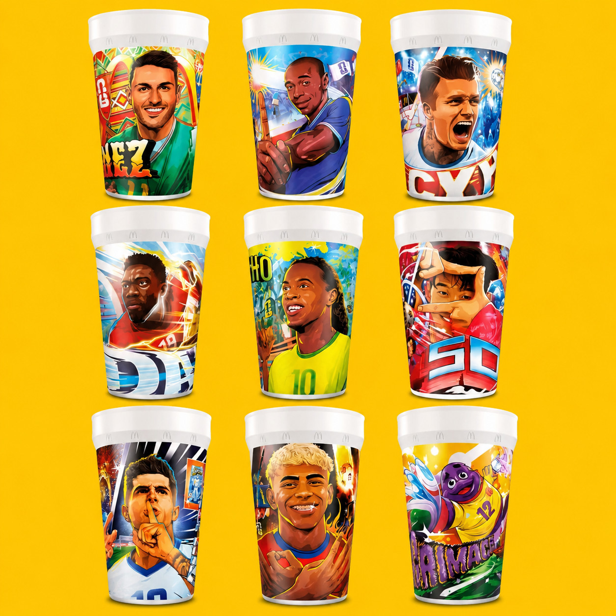 McDonald's 2026 FIFA World Cup Collectible Cups - Opened