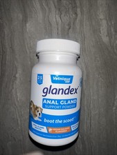 Glandex Powder Anal Gland Support Fiber Supplement for Dogs  Cats 2.5 oz