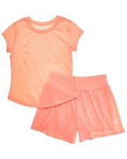 New Balance 2Pc T-Shirt  Flowy Short Set