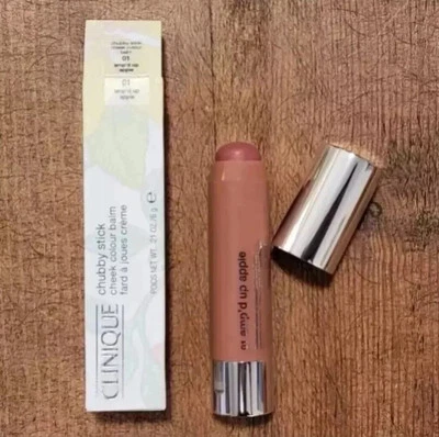 Clinique 01 AMP'D UP APPLE Chubby Stick Cheek Colour Balm 6g BOXED BNIB Ampd