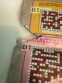 Dragon Warrior Dungeon Map Strategies Foldable Poster NES Nintendo Manual Only 