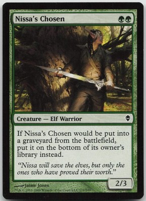 LP Nissa's Chosen 171 Common Zendikar Magic: The Gathering 2009