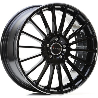 Alufelgen AVUS AC-M03 18'' 8J 5x112 ET 45 66.6 BLACK LIP POLISHED