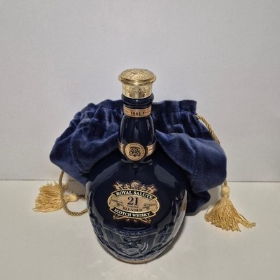 Royal Salute 21 Years Old 70cl Empty Bottle with Velvet Bag Whisky Collectible