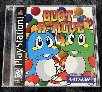 Bust-A-Move 4 - Sony PlayStation 1 PS1 1998 Puzzle Classic Natsume