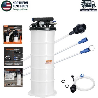 6.5L Dual-Mode Pneumatic/Manual Oil Extractor Pump for Effortless Fluid Changes