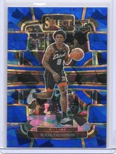 Ausar Thompson 2023-24 Panini Select Blue Cracked Ice #95 DET Pistons🔥
