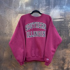 Vintage 90s Southern Illinois University CHAMPION Crewneck Sweatshirt Size XL
