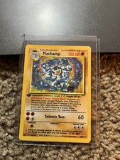 Machamp Base Set 1999 holo ungraded Pokemon card