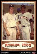 1962 Topps #18 Mickey Mantle Managers' Dream Giants / Yankees HOF 5 - EX