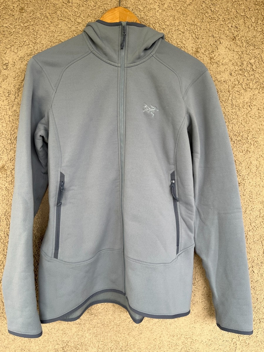 Arc'teryx Kyanite Blue-Gray Full Zip Fleece Hoodie Sweater Jacket