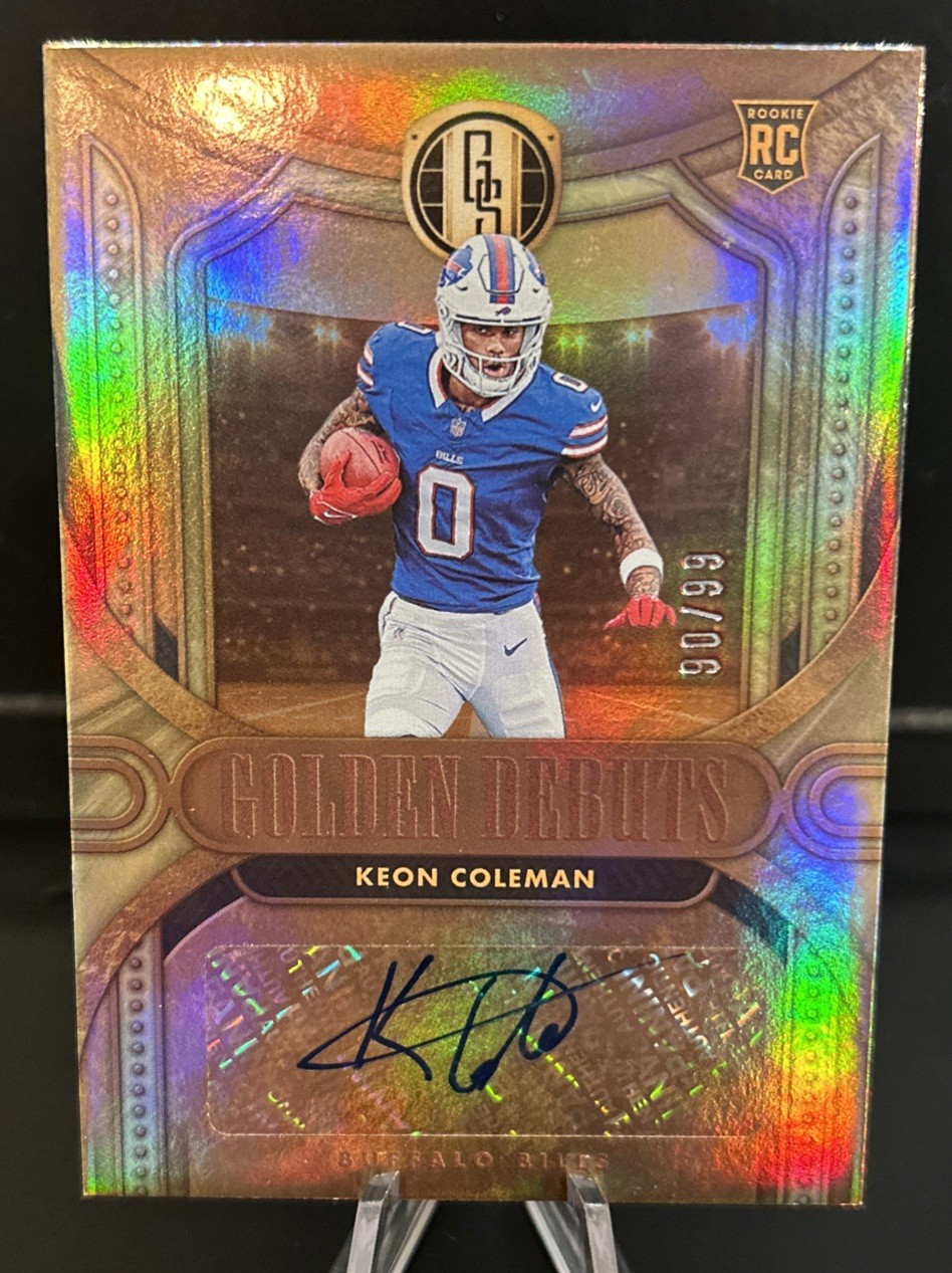 Keon Coleman (RC) - 2024 Gold Standard Golden Debuts Auto /99 - Buffalo Bills