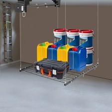 250lbs Overhead Garage Lifting Storage Rack Ceiling Mount Hanging Organizer Unit