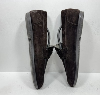 Salvatore Ferragamo World Brown Suede Loafers Men display picture 2