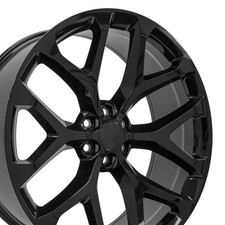 One 26 Inch Black Alloy Wheel For 1992-1994 Gmc Yukon 6x139.7 26x10 Vwoi One 26 Inch Black Alloy Wheel For 1992-1994 Gmc Yukon 6x139.7 26x10 Vwoi