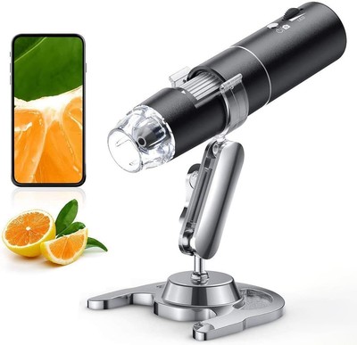 Wireless Digital Microscope, 50X-1000X Magnification WiFi Portable Handheld M...