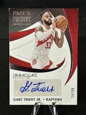 2020-21 Immaculate Collection Past & Present Signatures Gary Trent Jr /99 See De