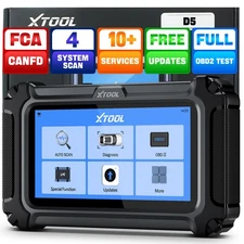 2025 XTOOL D5 Car OBD2 Scanner Transmission ABS SRS Engine Diagnostic Tool FCA