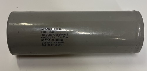 Mepco/Electra Capacitor 0180-3088 /67000 UF-10+75% , 60VDC