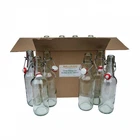 Clear Swing Top 500ml Grolsh Style Beer Bottles Box Of 12 - Homebrew Cider