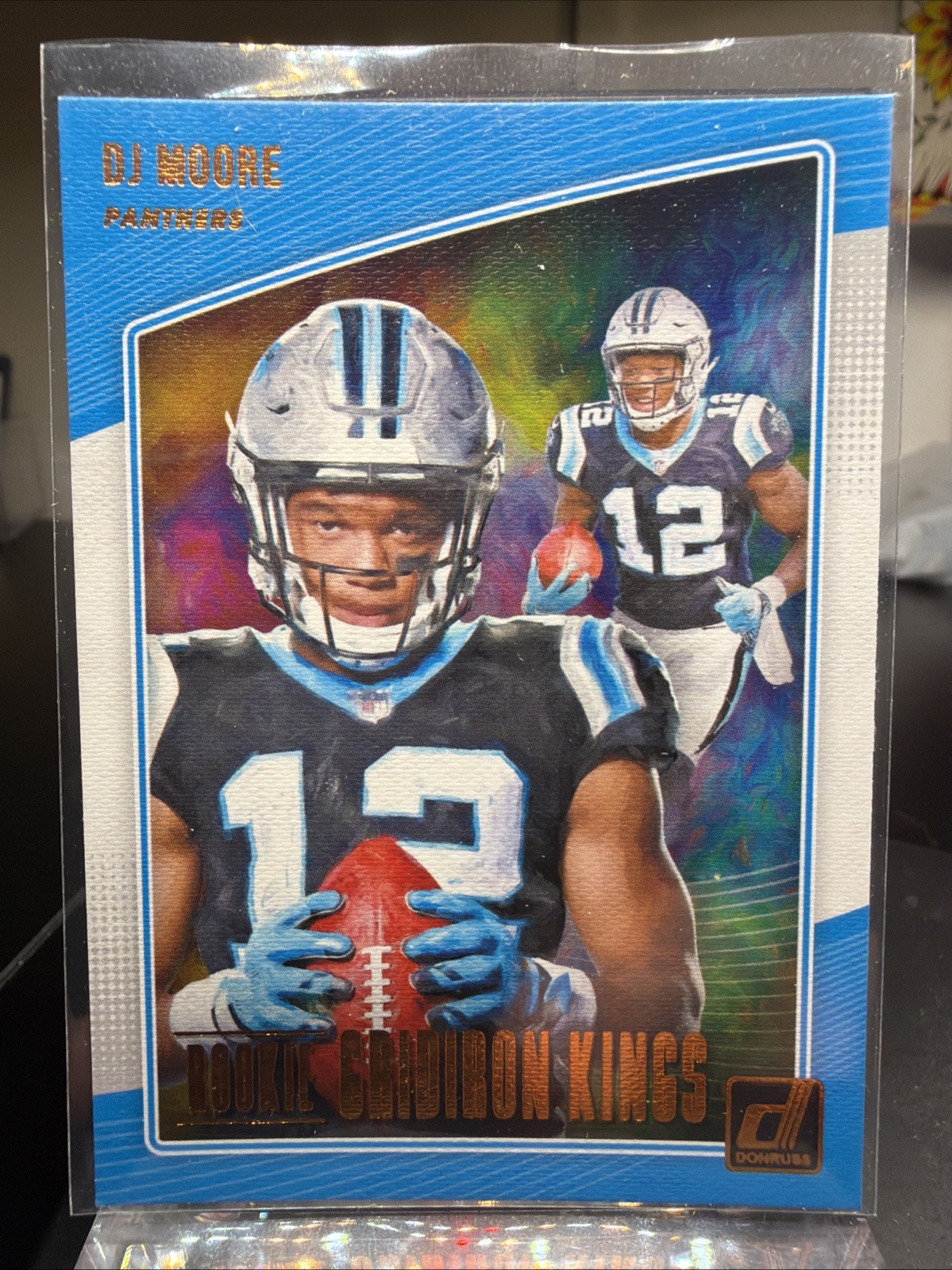 DJ Moore 2018 DONRUSS ROOKIE GRIDIRON KINGS ROOKIE INSERT #RGK-16 PANTHERS