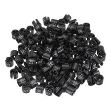 Clothes Hanger Marker XXS Size Tag Black for Garment Clothing, 150pcs