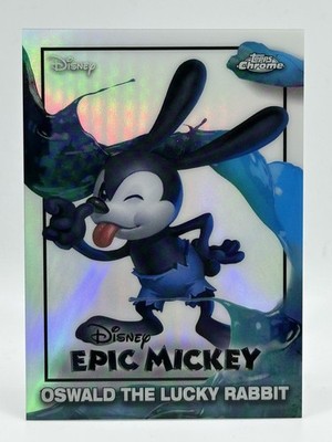 Topps CHROME Disney Neon 2026 - Oswald the Lucky Rabbit - Epic Mickey 