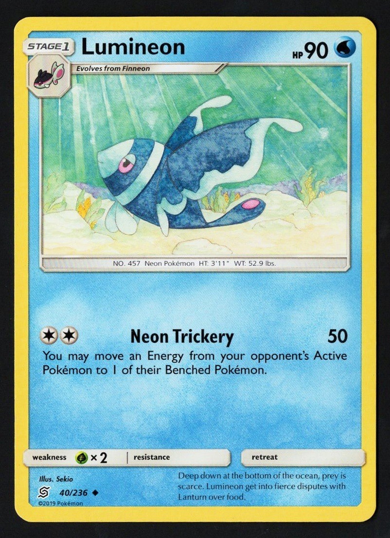 Lumineon 40/236 Unified Minds 2019 - Pokémon TCG