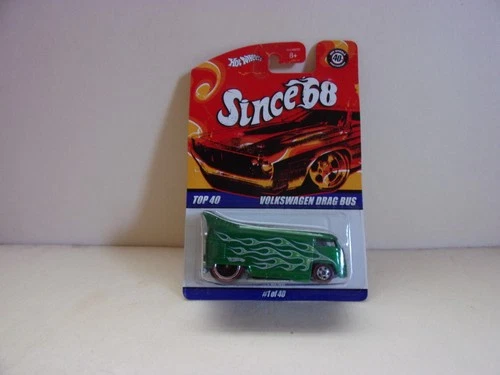HOT WHEELS 40th Anniv. Since 68 Top 40 Series Volkswagen Drag Bus w/ REDLINES