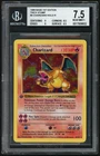 1999 Pokemon Charizard Shadowless HOLO R Base 1st Edition Thick Stamp BGS 7.5
