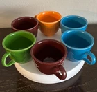 Fiesta Ware Rainbow Tea Cup Set of 6 Homer Laughlin HLC Coffee Mug 🌺