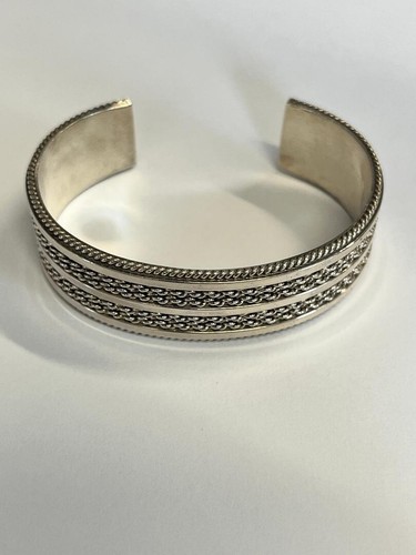 Navajo tahe/stampwork/indian jewelry/bangle/steri… - Gem