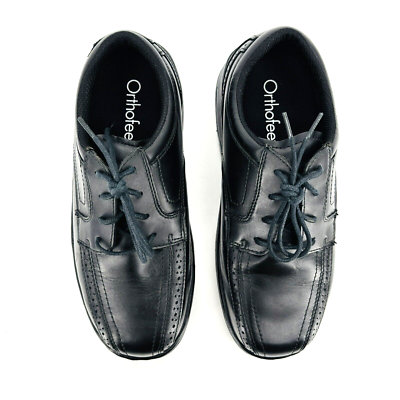 Mens 7.5 Wide OrthoFeet Gramercy 465 Black Leather Diabetic  display picture 2